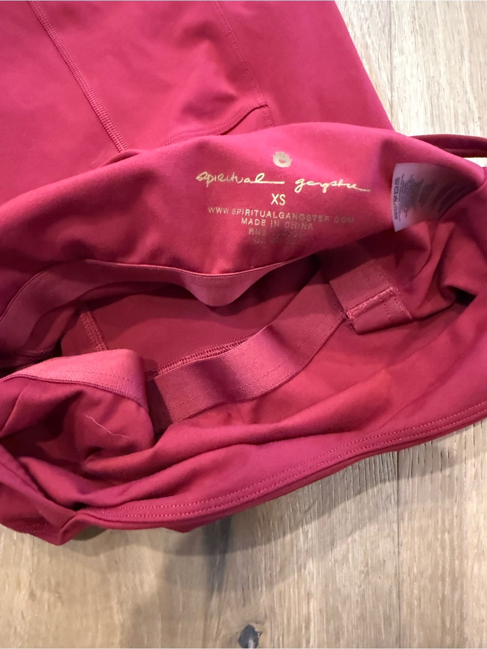 Spiritual Gangster Deep Red Sleeveless Romper - Picture 7 of 7